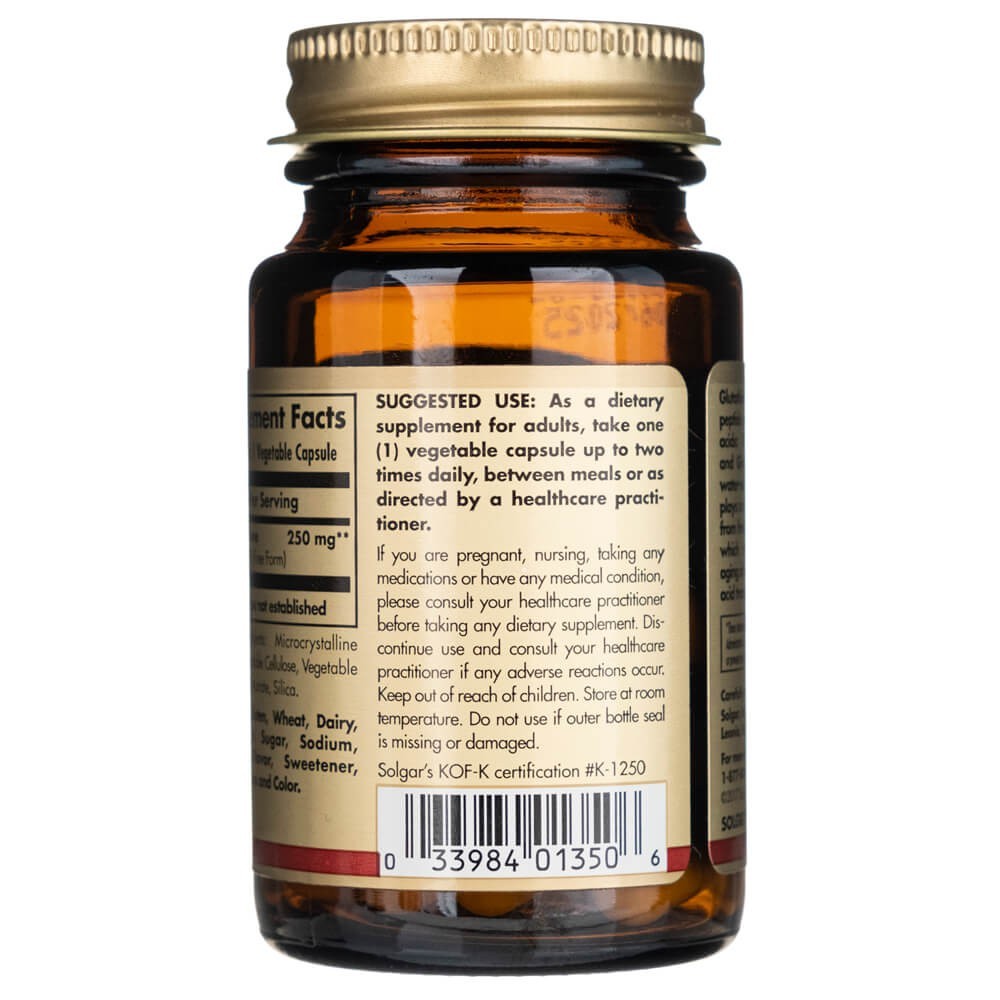 SOLGAR samazināts L-glutationa 250 mg – 30 kapsulas