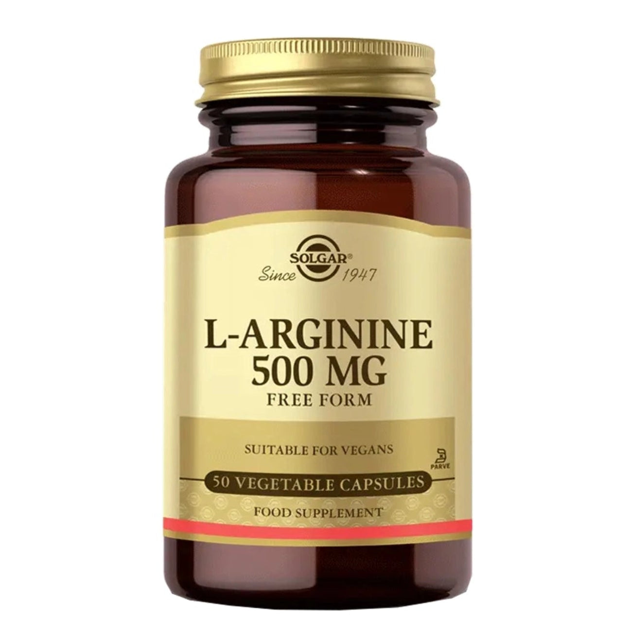 SOLGAR L-arginīns 500 mg – 50 kapsulas