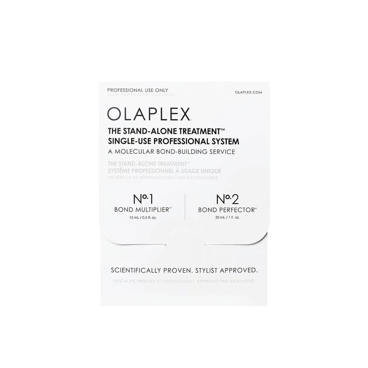 Stand Alone Set Olaplex: No.1 Bond Multiplier, Hair Lotion Treatment, Bond Repair, 15 ml + No.2 Bond Perfector, Hair Cream Treatment, 30 ml