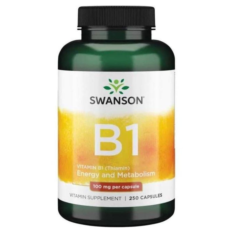 SWANSON B-1 vitamīns (tiamīns) 100 mg – 250 kapsulas
