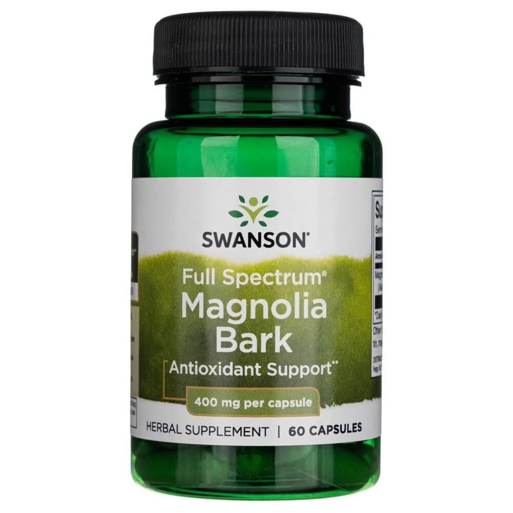 SWANSON Magnolijas miza 400 mg – 60 kapsulas