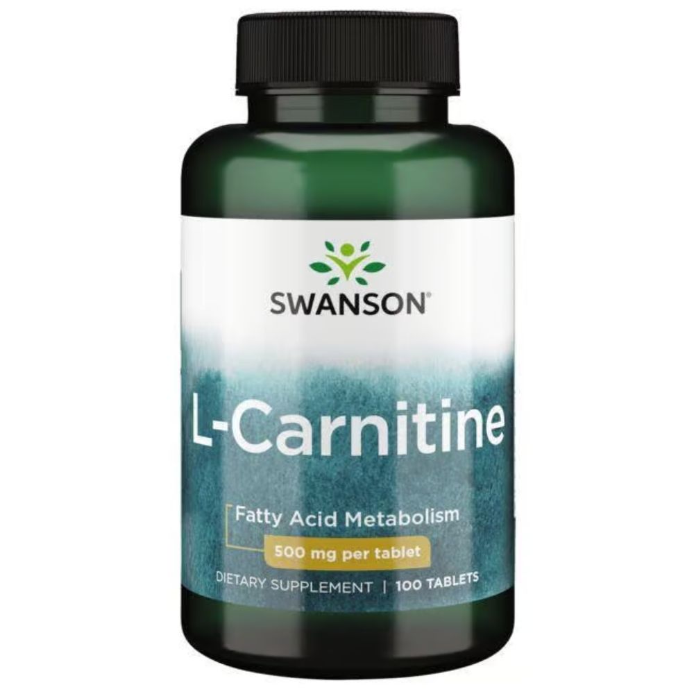 SWANSON L-karnitīns 500 mg – 100 tabletes