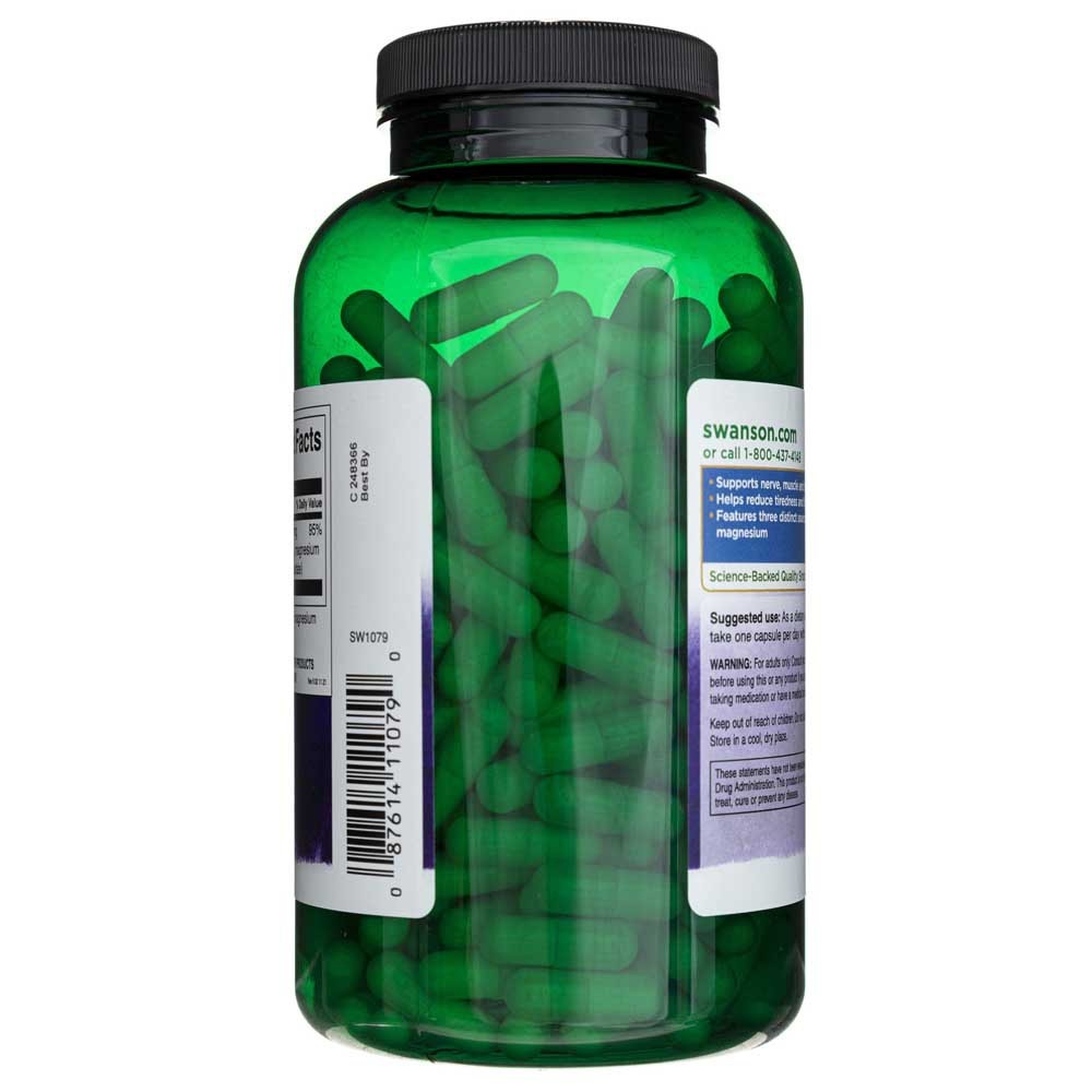 SWANSON trīskāršā magnija komplekss 400 mg – 300 kapsulas