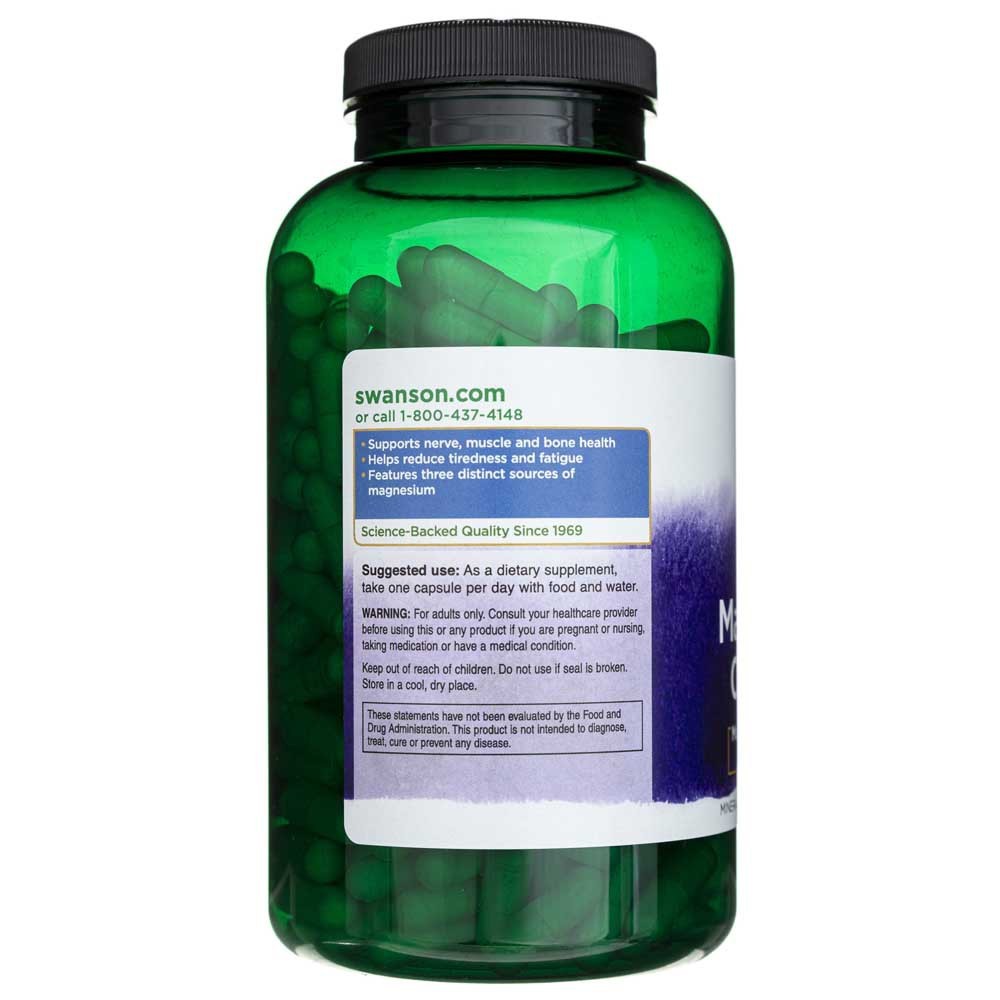 SWANSON trīskāršā magnija komplekss 400 mg – 300 kapsulas