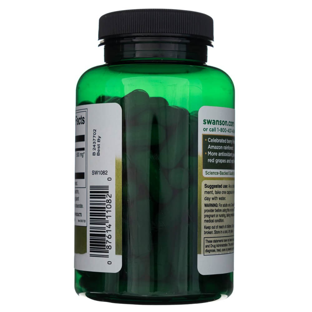 SWANSON acai ogas 500 mg – 120 kapsulas