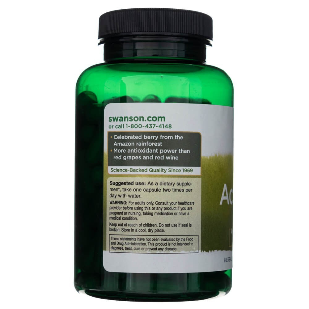SWANSON acai ogas 500 mg – 120 kapsulas