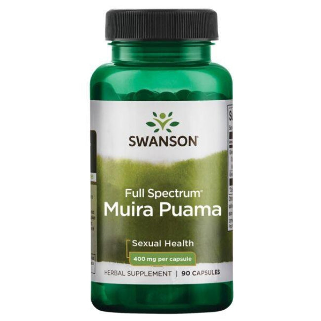 SWANSON Muira Puama 400 mg – 90 kapsulas