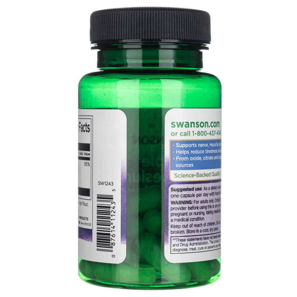 SWANSON trīskāršais magnija komplekss 400 mg – 30 kapsulas