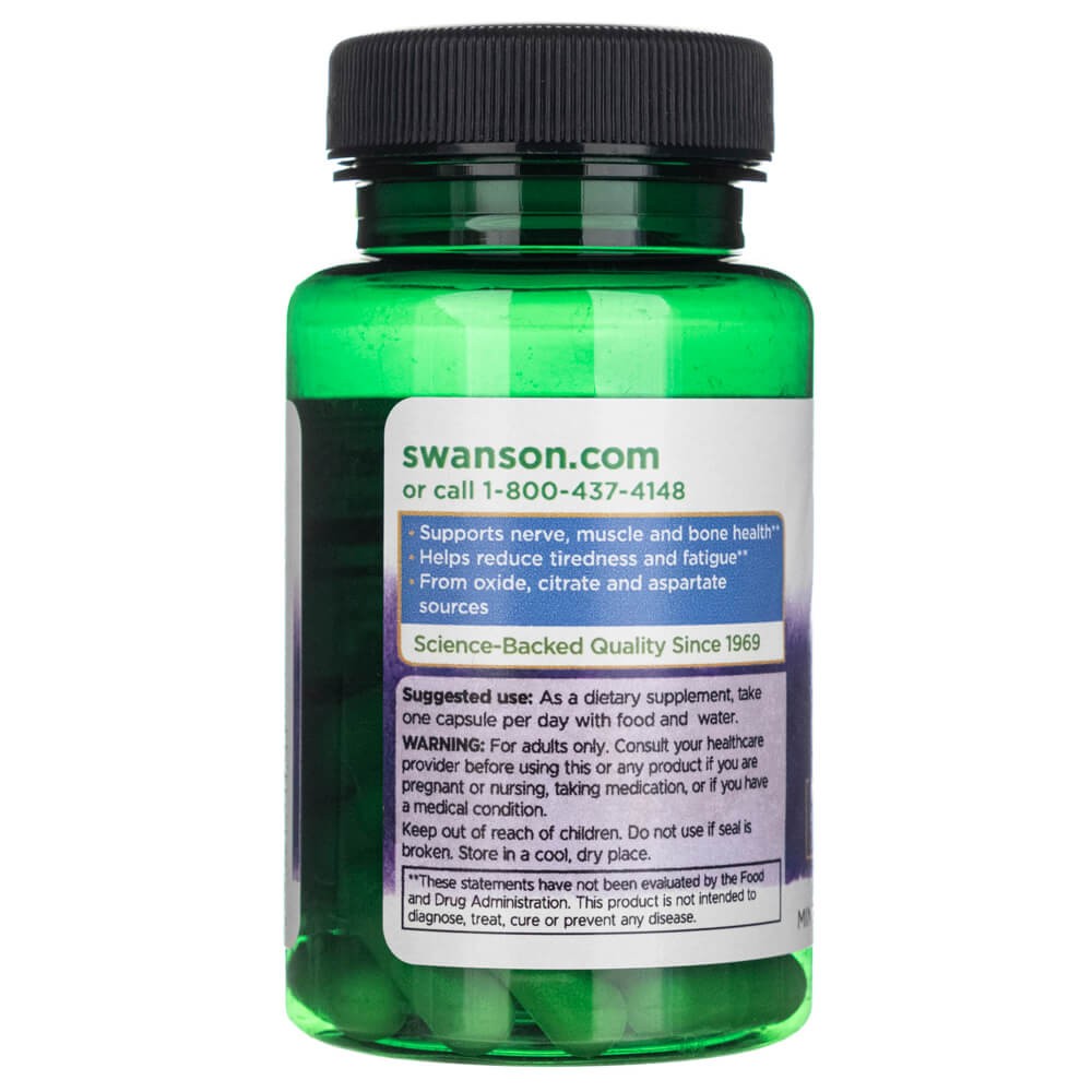 SWANSON trīskāršais magnija komplekss 400 mg – 30 kapsulas