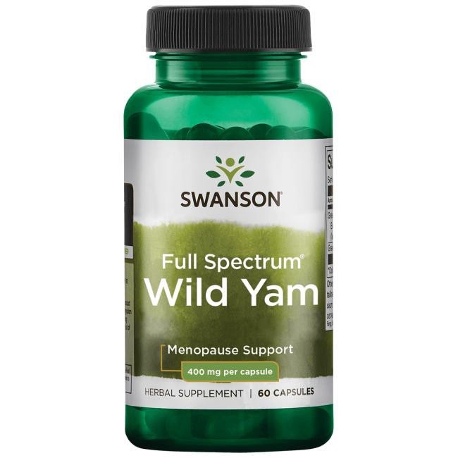 SWANSON savvaļas jamsa sakne 400 mg – 60 kapsulas
