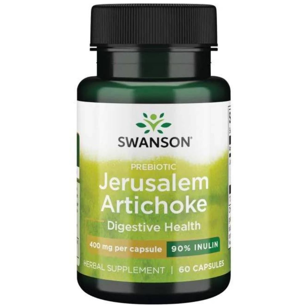 SWANSON Prebiotic Jerusalem Artichoke 400 mg – 60 kapsulas