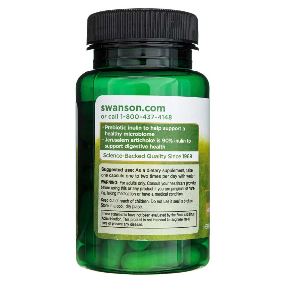 SWANSON Prebiotic Jerusalem Artichoke 400 mg – 60 kapsulas