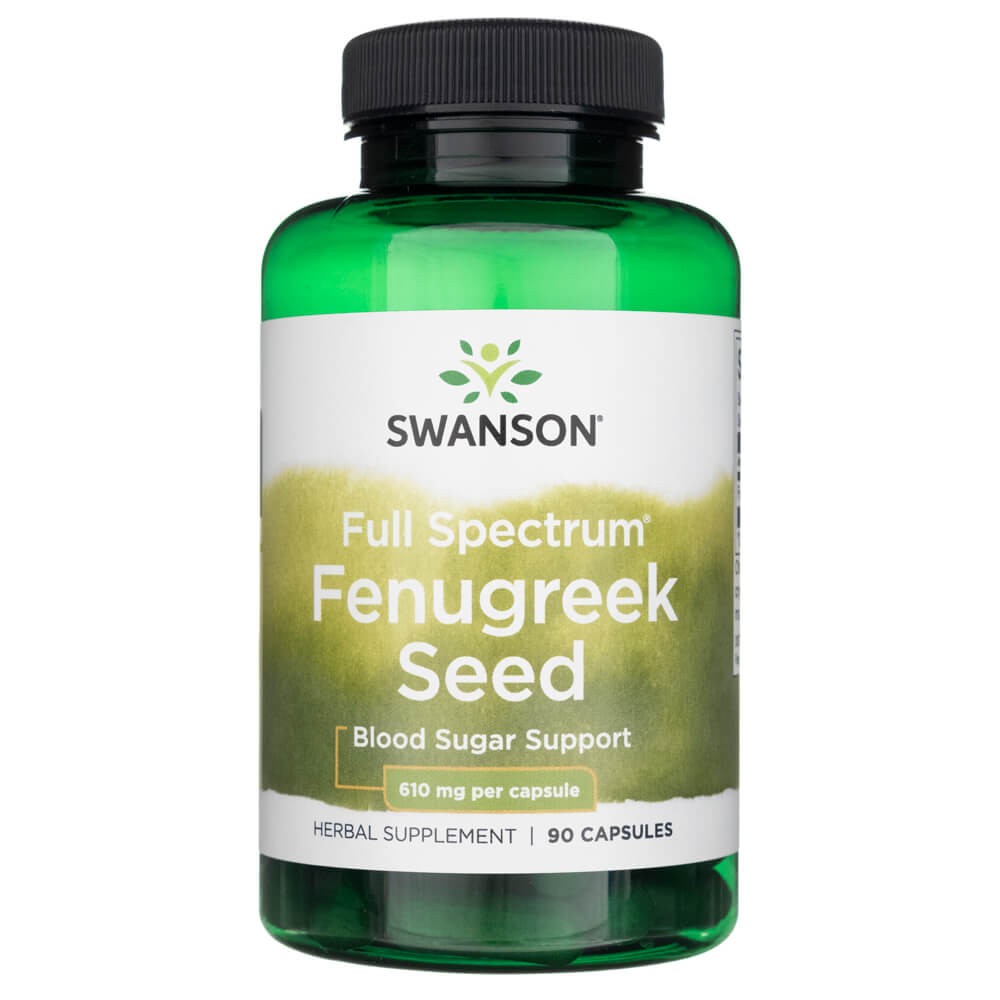 SWANSON grieķu trigonellas sēklas 610 mg – 90 kapsulas