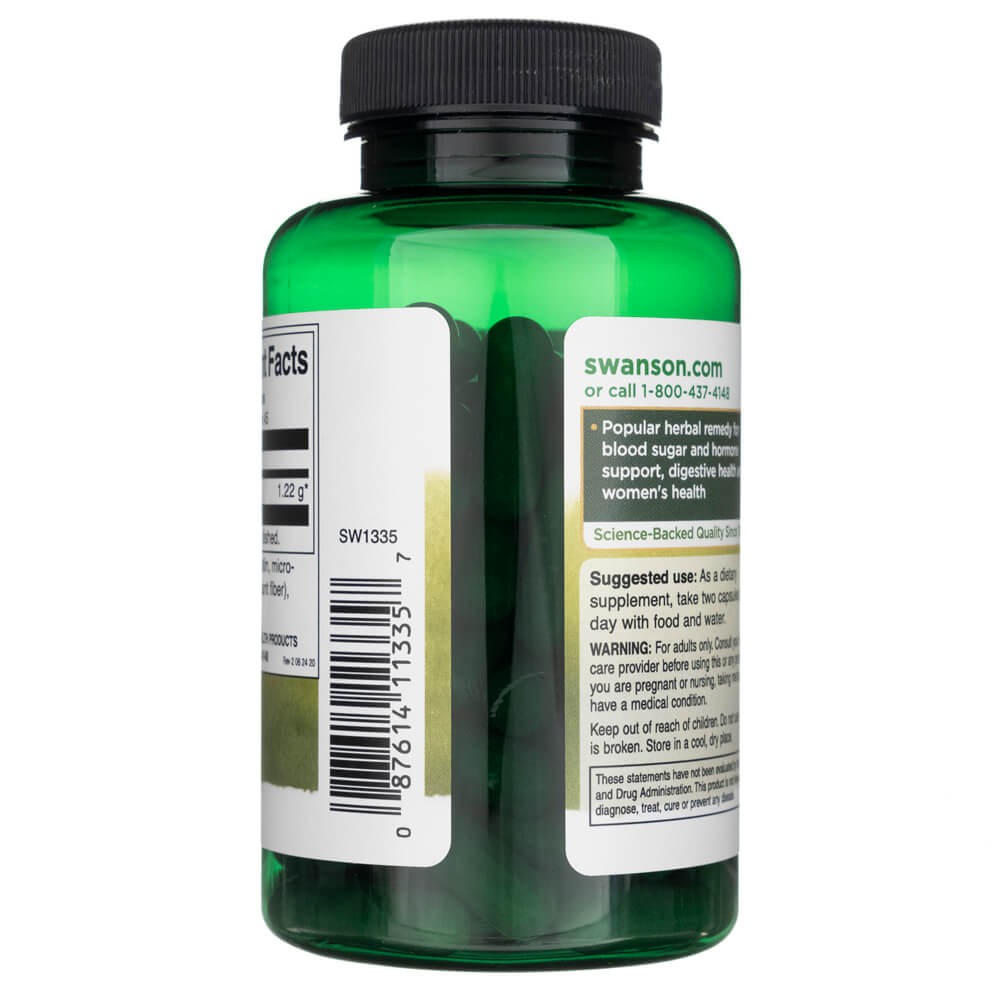 SWANSON grieķu trigonellas sēklas 610 mg – 90 kapsulas