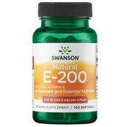 SWANSON E vitamīns 200 SV – 100 kapsulas