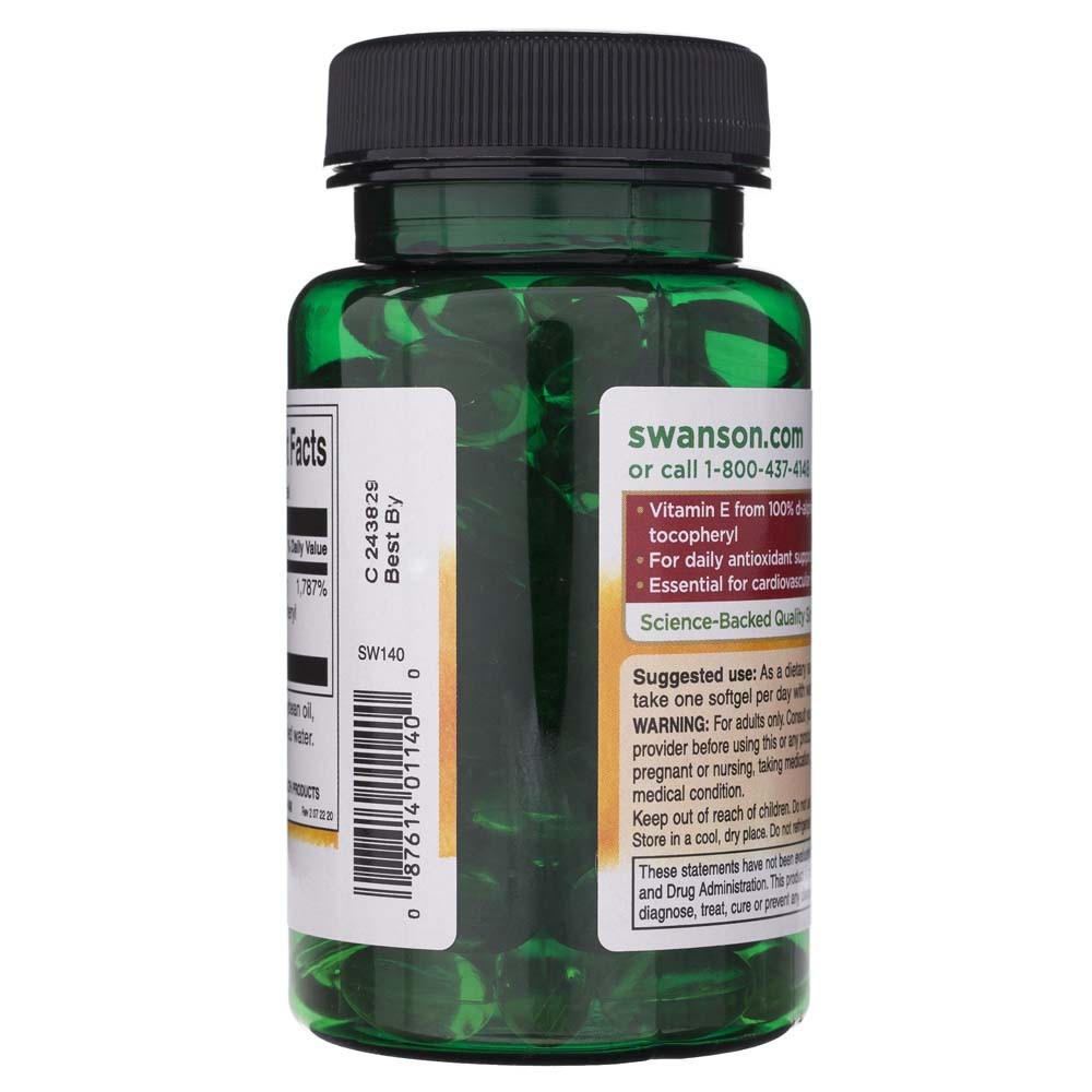 SWANSON E vitamīns 400 IU - 100 kapsulas