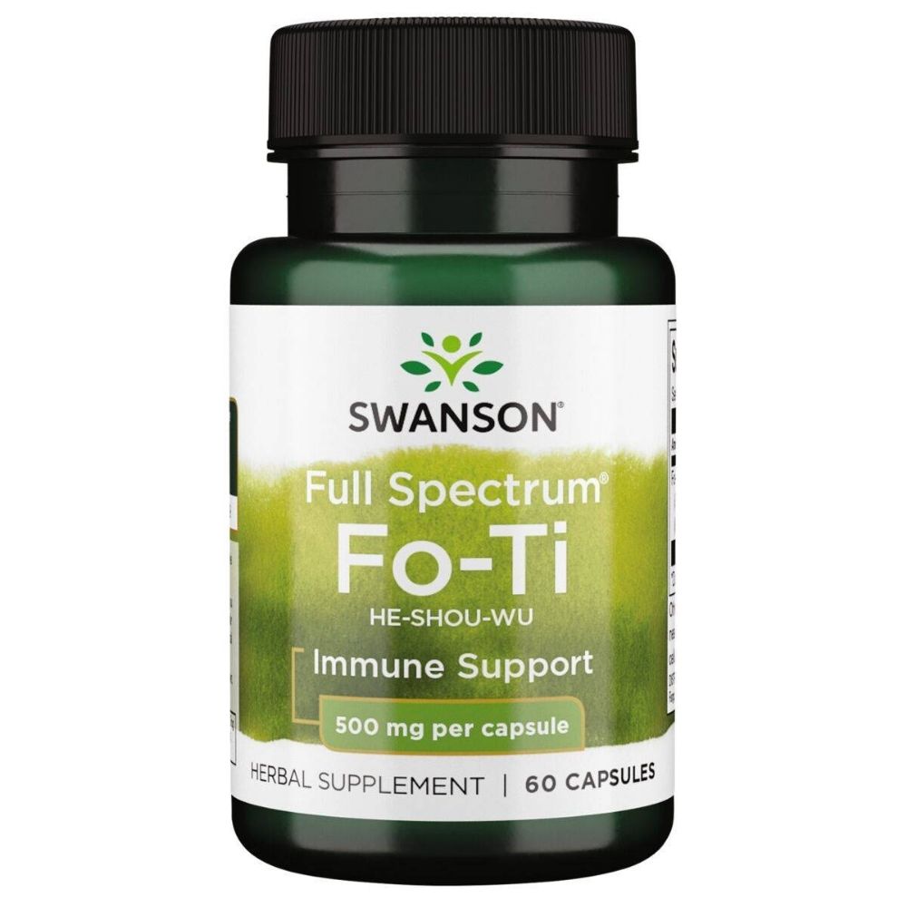 SWANSON Fo-Ti (He-Shou-Wu) 500 mg – 60 kapsulas