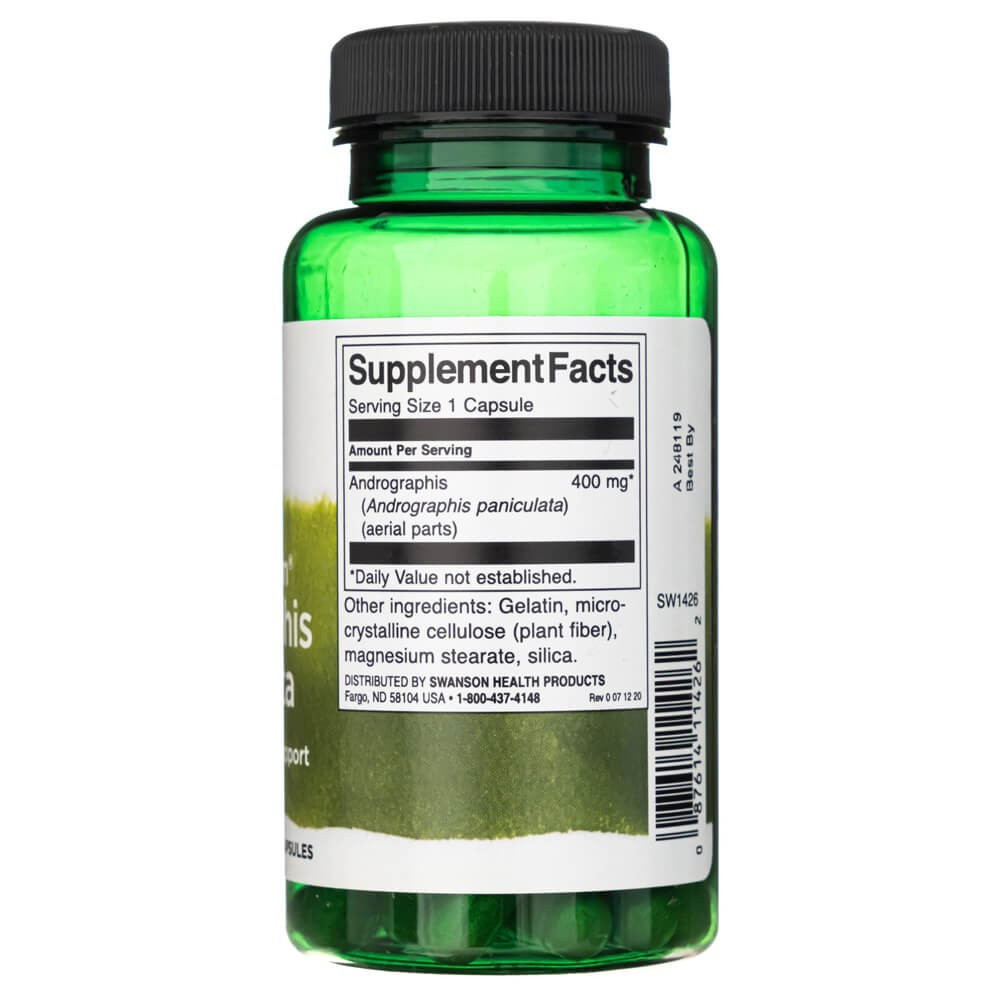 SWANSON Andrographis Paniculata 400 mg – 60 kapsulas