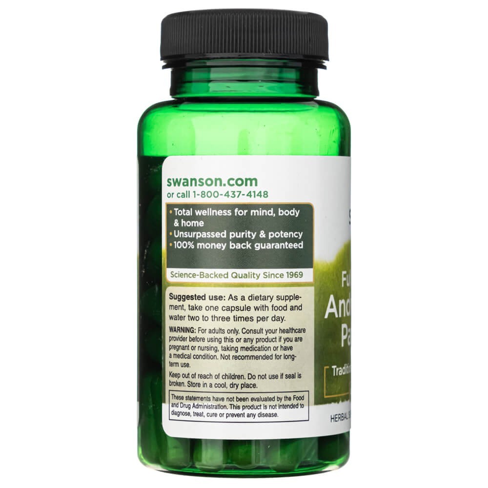 SWANSON Andrographis Paniculata 400 mg – 60 kapsulas