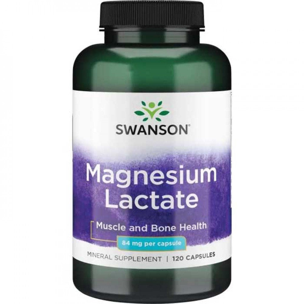 SWANSON magnija laktāts 84 mg – 120 kapsulas