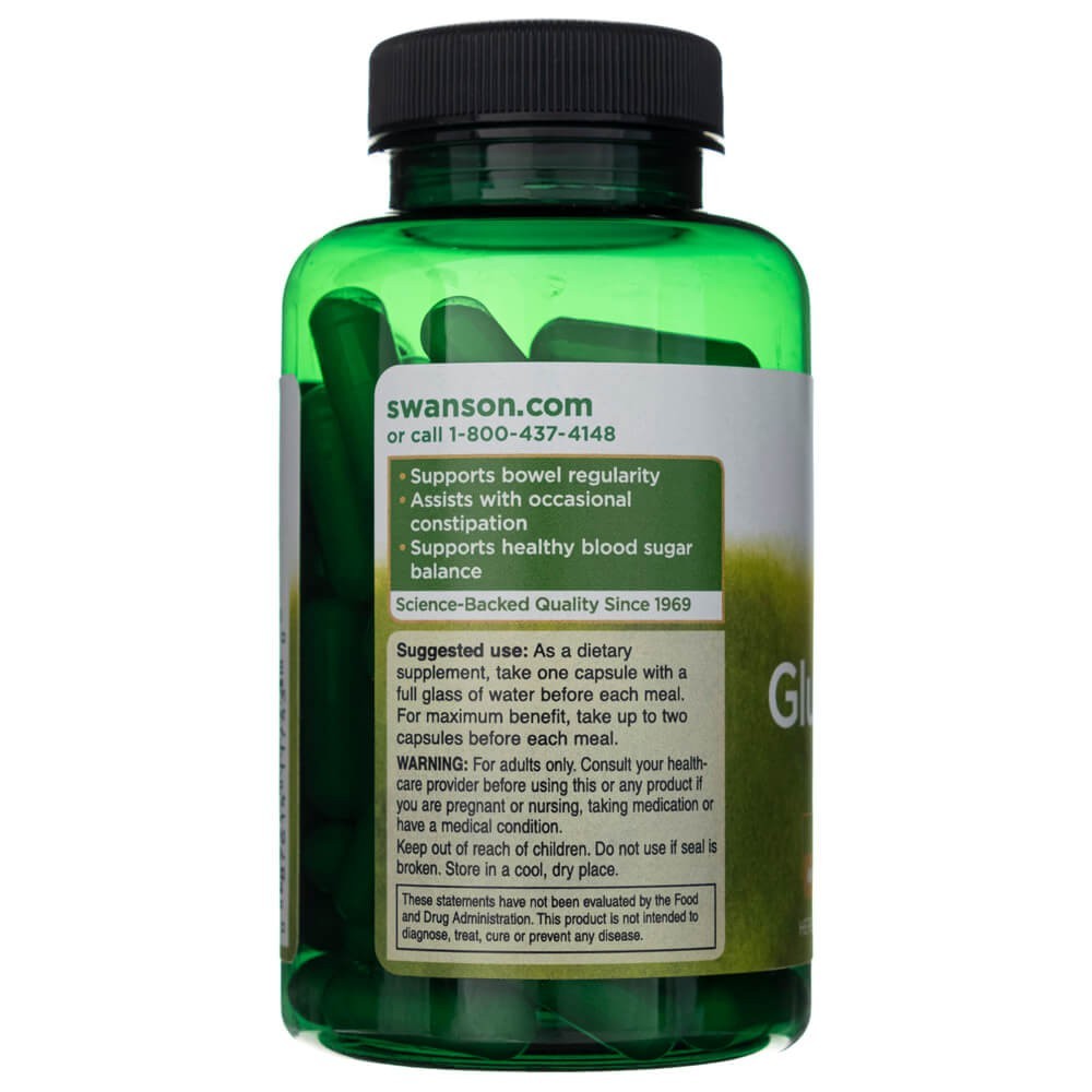 SWANSON glikomannāns 665 mg – 90 kapsulas