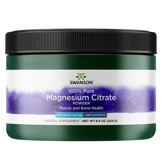 SWANSON magnija citrāta pulveris – 244 g