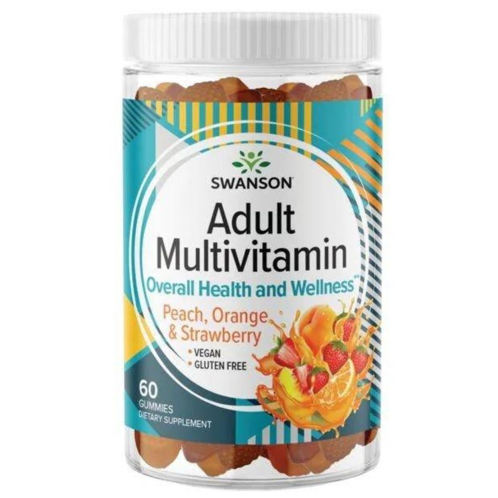 SWANSON pieaugušo multivitamīnu gumijas – 60 gabali
