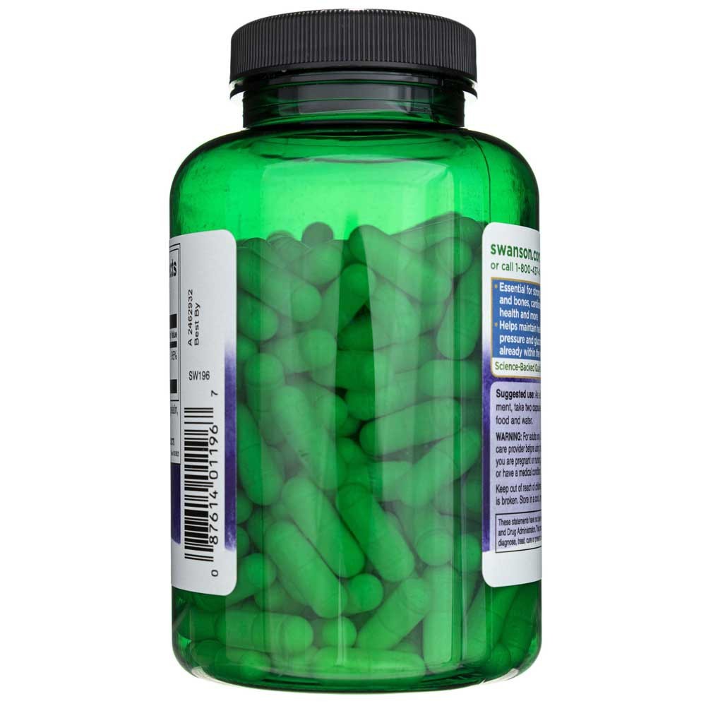 SWANSON magnija oksīds 200 mg – 250 kapsulas