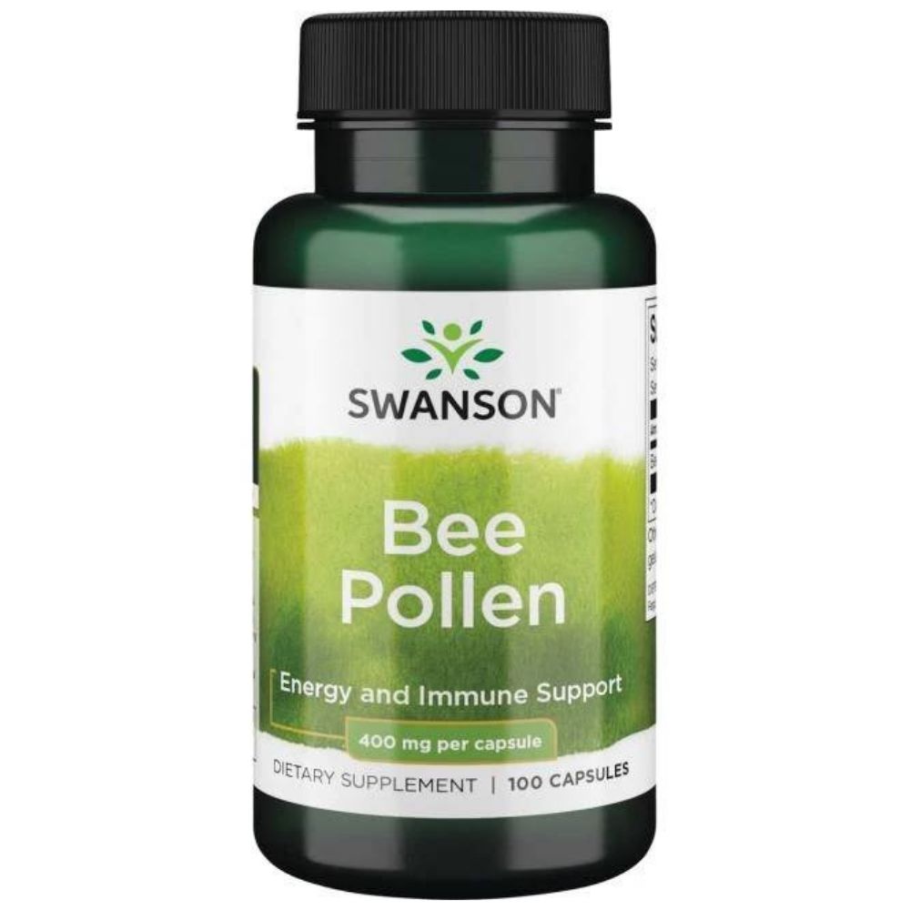 SWANSON bišu ziedputekšņi 400 mg – 100 kapsulas