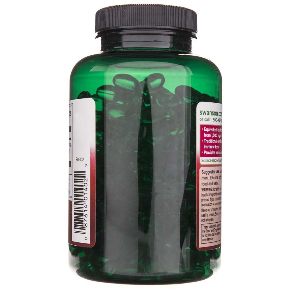 SWANSON ķiploku eļļa 3 mg – 500 kapsulas