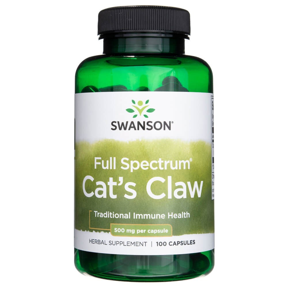 SWANSON kaķa nags 500 mg – 100 kapsulas