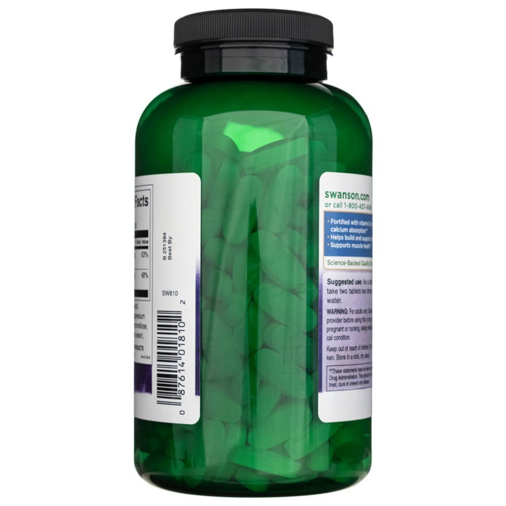 SWANSON kalcija citrāts un D3 vitamīns – 250 tabletes