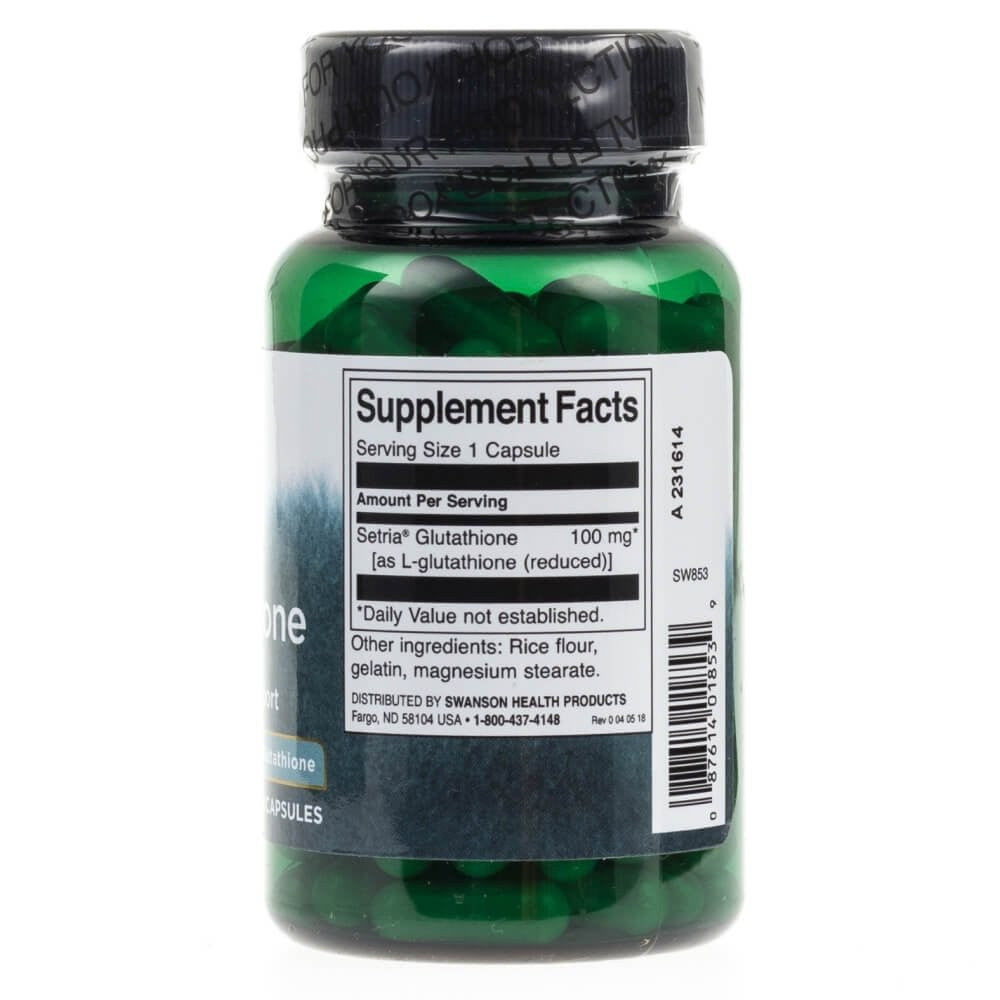 SWANSON L-glutations 100 mg – 100 kapsulas