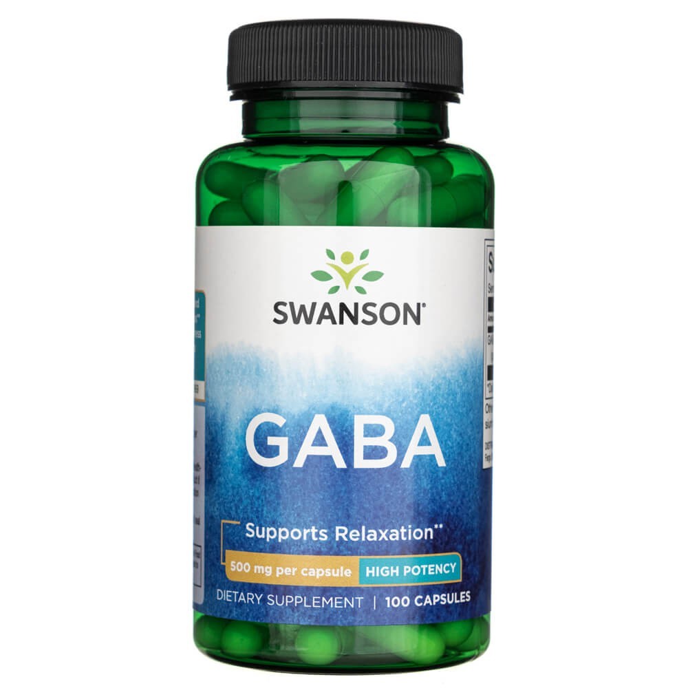 SWANSON GABA 500 mg – 100 kapsulas