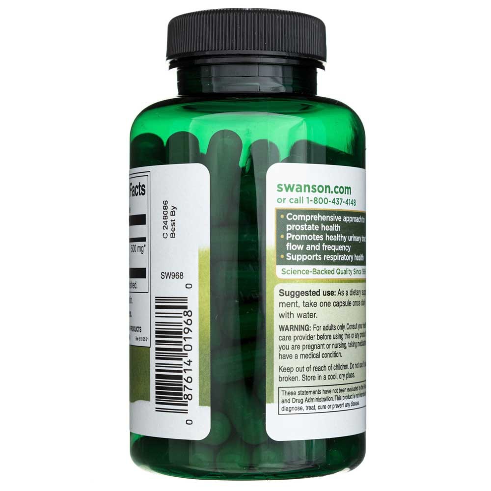SWANSON Nātru sakne 500 mg – 100 kapsulas