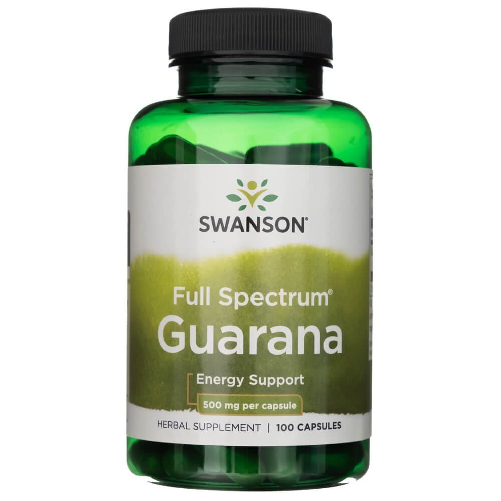 SWANSON guarāna 500 mg – 100 kapsulas