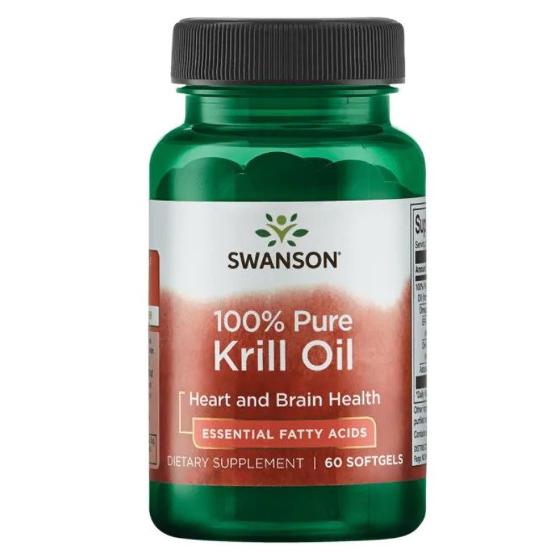 SWANSON krila eļļa 500 mg – 60 kapsulas