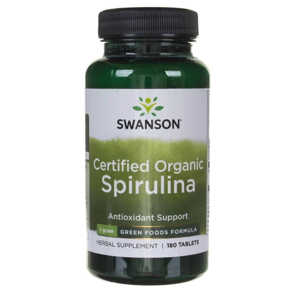 SWANSON bioloģiskā spirulīna – 180 tabletes