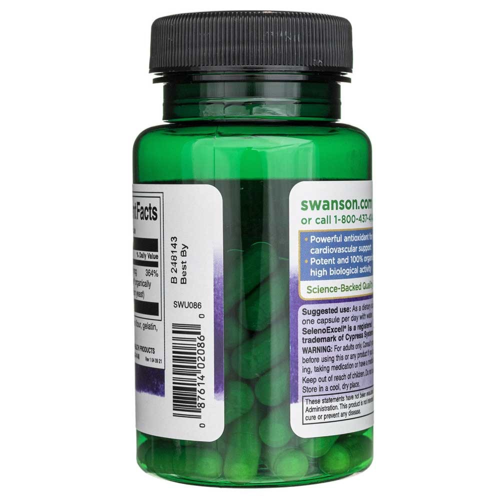 SWANSON SelenoExcell selēns 200 mkg – 60 kapsulas