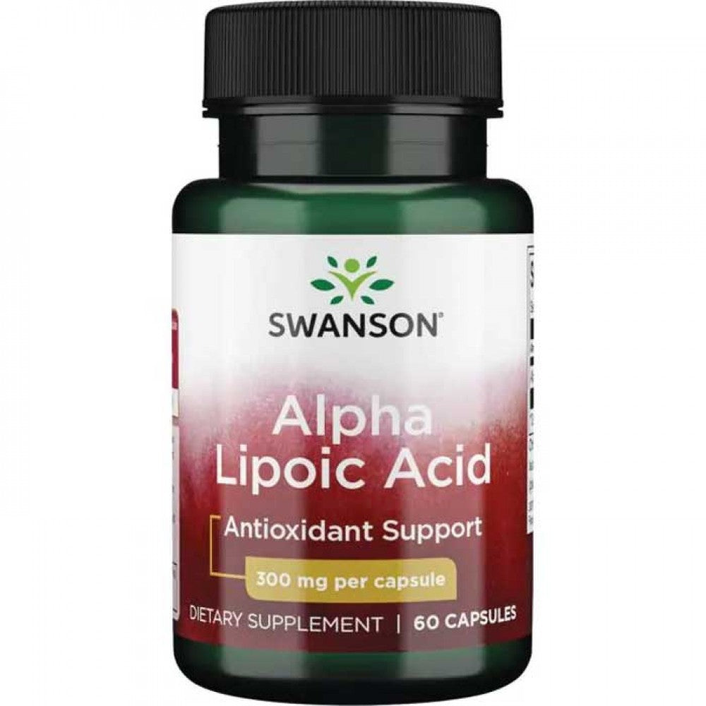 SWANSON alfa lipoiskābe (ALA) 300 mg – 60 kapsulas