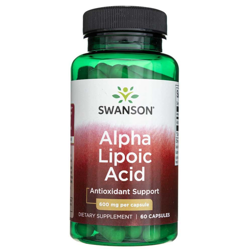 SWANSON alfa lipoiskābe 600 mg – 60 kapsulas