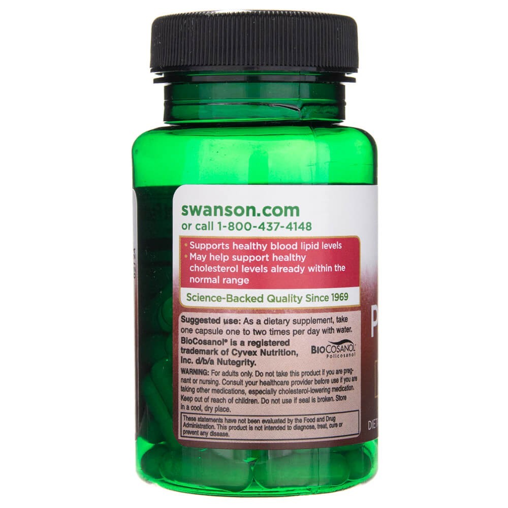 SWANSON polikozanols 20 mg – 60 kapsulas