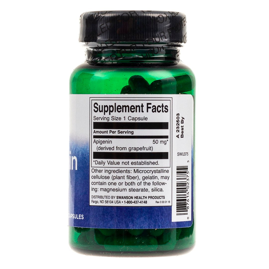 SWANSON Apigenīns 50 mg – 90 kapsulas