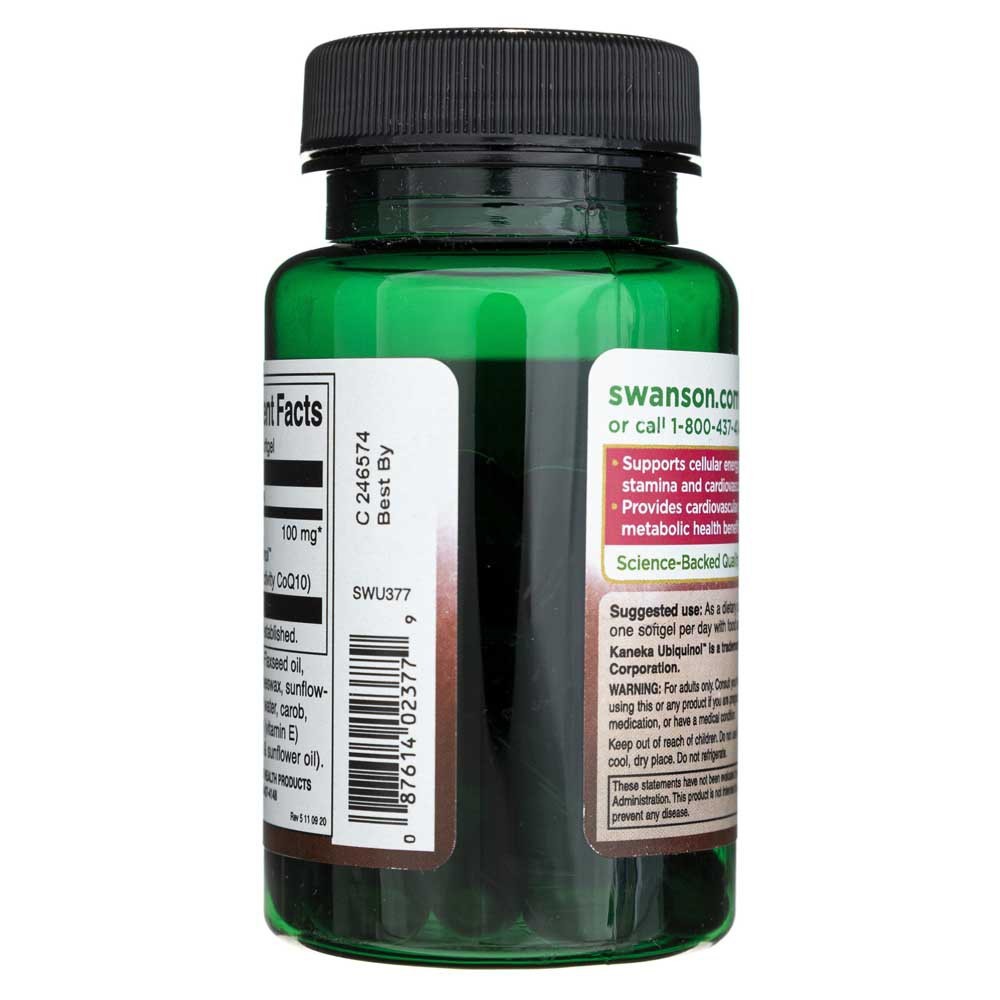 SWANSON Ubiķinols 100 mg – 60 kapsulas