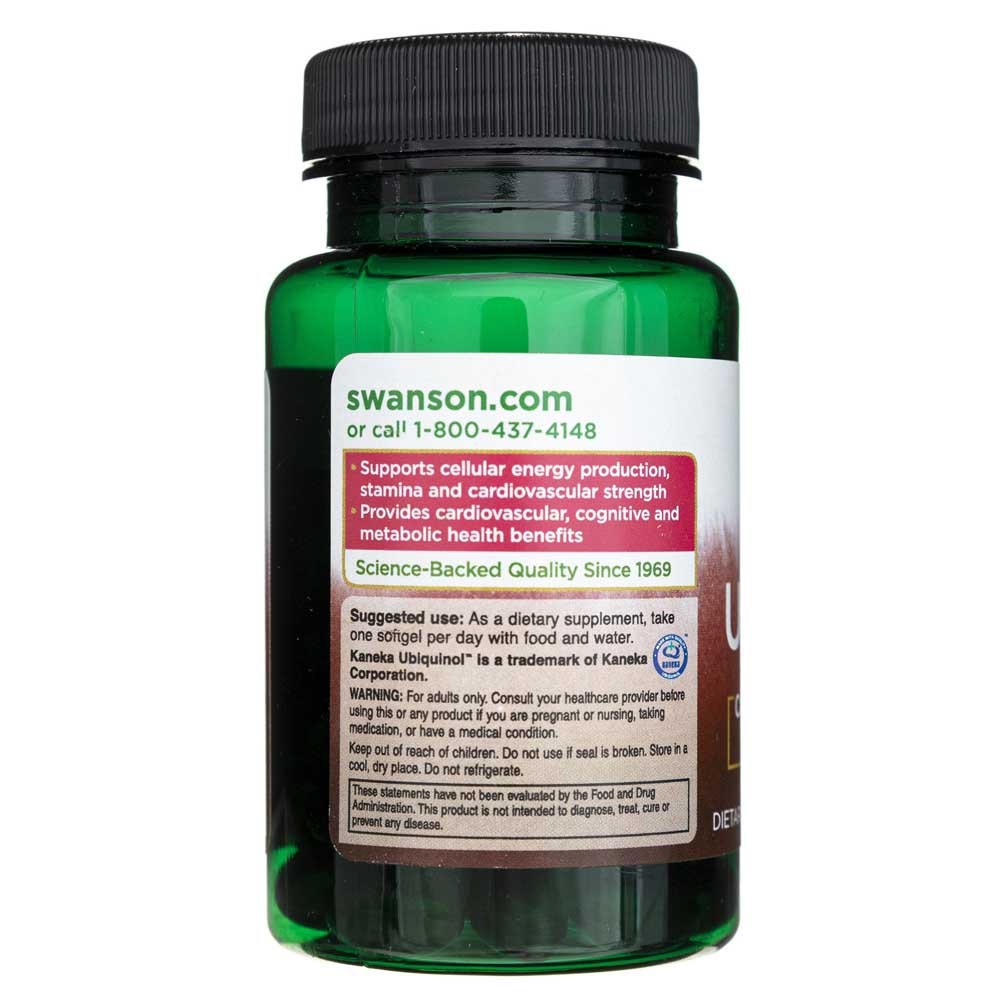 SWANSON Ubiķinols 100 mg – 60 kapsulas