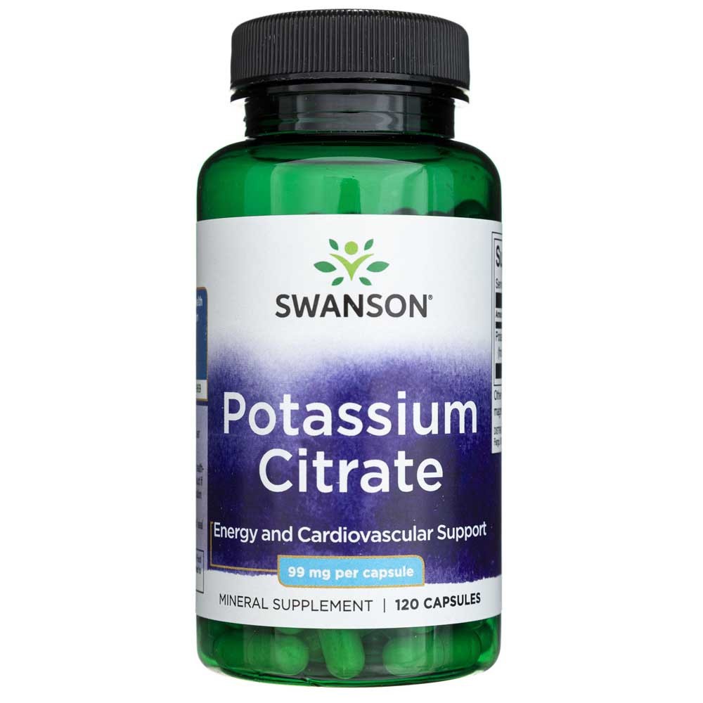 SWANSON kālija citrāts 99 mg – 120 kapsulas