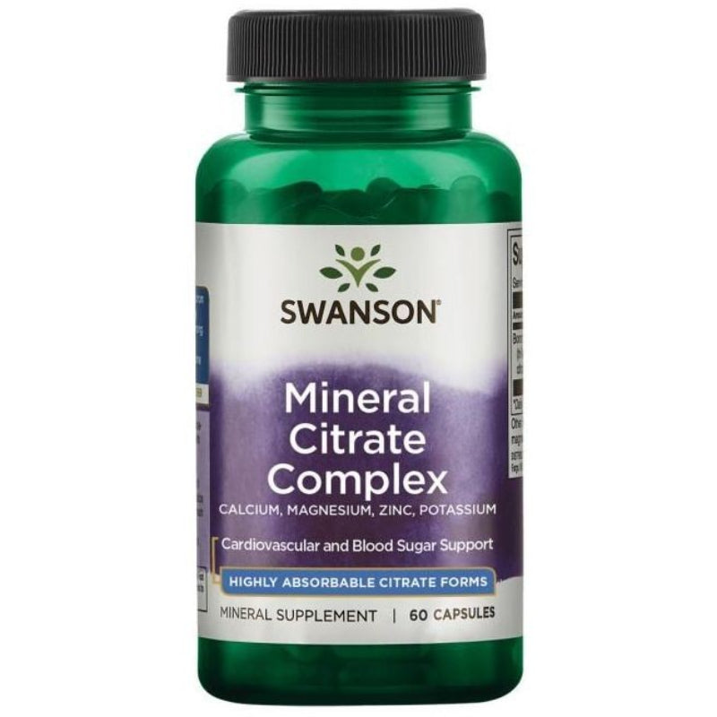 SWANSON Mineral Citrate Complex – 60 kapsulas