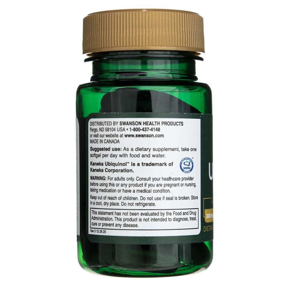 SWANSON ubihinols 200 mg – 30 kapsulas
