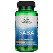 SWANSON GABA maksimālā stipruma 750 mg – 60 kapsulas