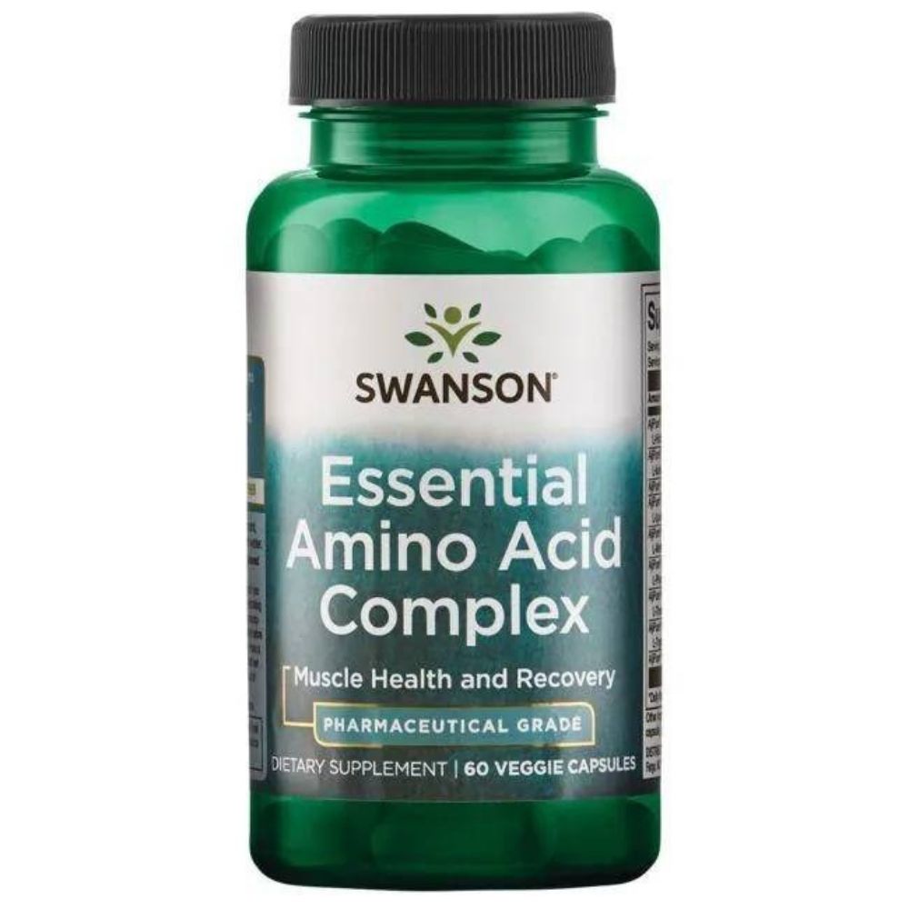 SWANSON AjiPure® 9 neaizvietojamo aminoskābju komplekss – 60 kapsulas